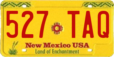 NM license plate 527TAQ