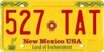 NM license plate 527TAT