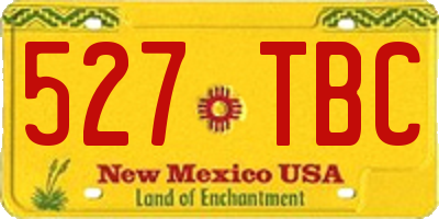 NM license plate 527TBC