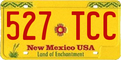 NM license plate 527TCC