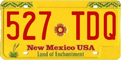 NM license plate 527TDQ