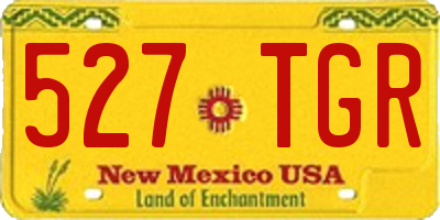 NM license plate 527TGR