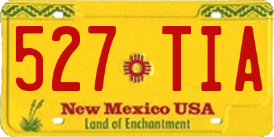 NM license plate 527TIA