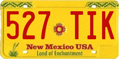 NM license plate 527TIK