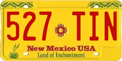 NM license plate 527TIN