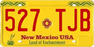 NM license plate 527TJB