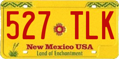 NM license plate 527TLK