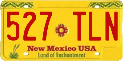 NM license plate 527TLN