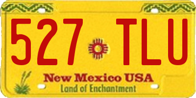 NM license plate 527TLU
