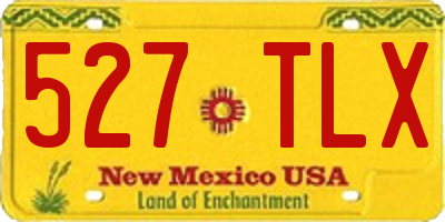 NM license plate 527TLX
