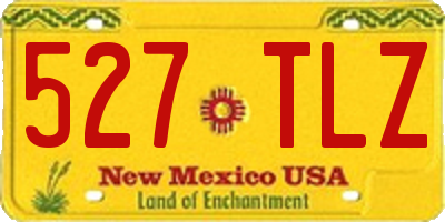 NM license plate 527TLZ