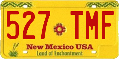 NM license plate 527TMF