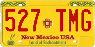 NM license plate 527TMG