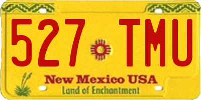 NM license plate 527TMU
