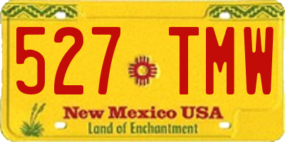 NM license plate 527TMW