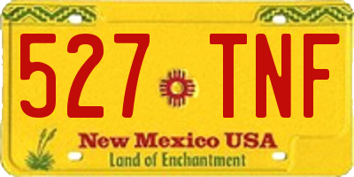 NM license plate 527TNF