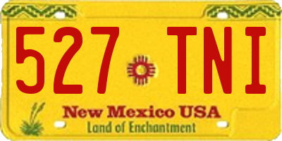 NM license plate 527TNI