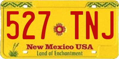 NM license plate 527TNJ