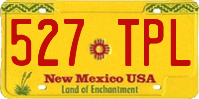 NM license plate 527TPL