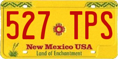 NM license plate 527TPS