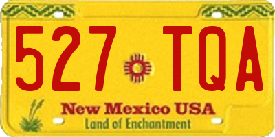 NM license plate 527TQA