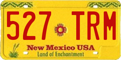 NM license plate 527TRM