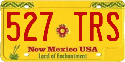NM license plate 527TRS