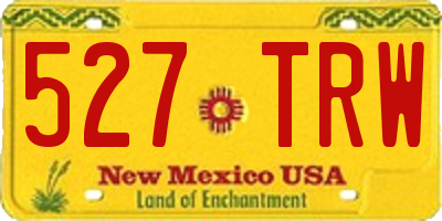 NM license plate 527TRW