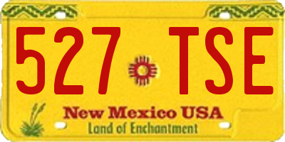 NM license plate 527TSE