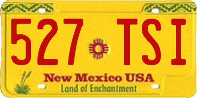 NM license plate 527TSI