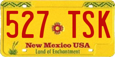 NM license plate 527TSK