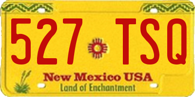 NM license plate 527TSQ