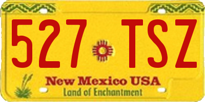NM license plate 527TSZ