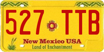 NM license plate 527TTB