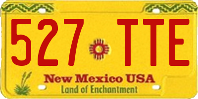 NM license plate 527TTE