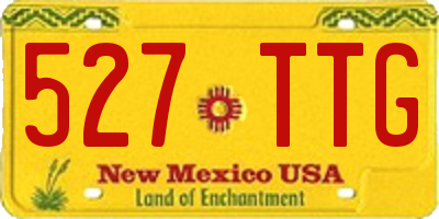 NM license plate 527TTG