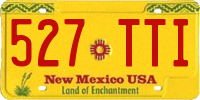 NM license plate 527TTI