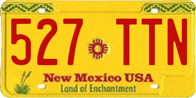 NM license plate 527TTN