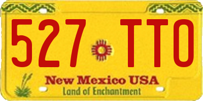 NM license plate 527TTO