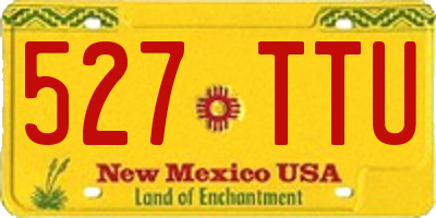NM license plate 527TTU