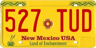 NM license plate 527TUD