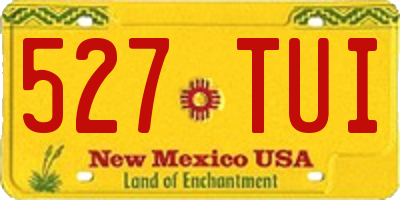 NM license plate 527TUI
