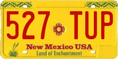 NM license plate 527TUP