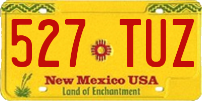 NM license plate 527TUZ