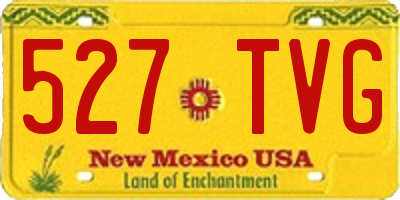 NM license plate 527TVG