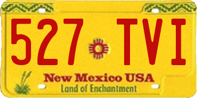 NM license plate 527TVI