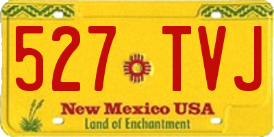 NM license plate 527TVJ