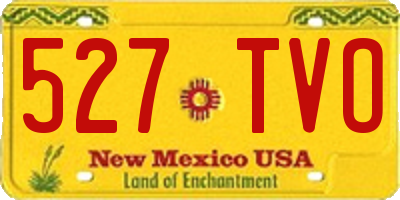 NM license plate 527TVO