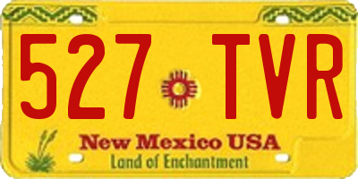 NM license plate 527TVR