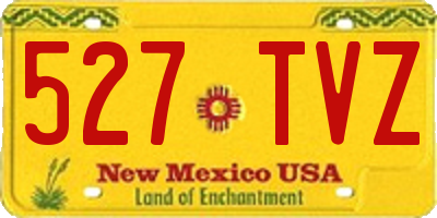 NM license plate 527TVZ